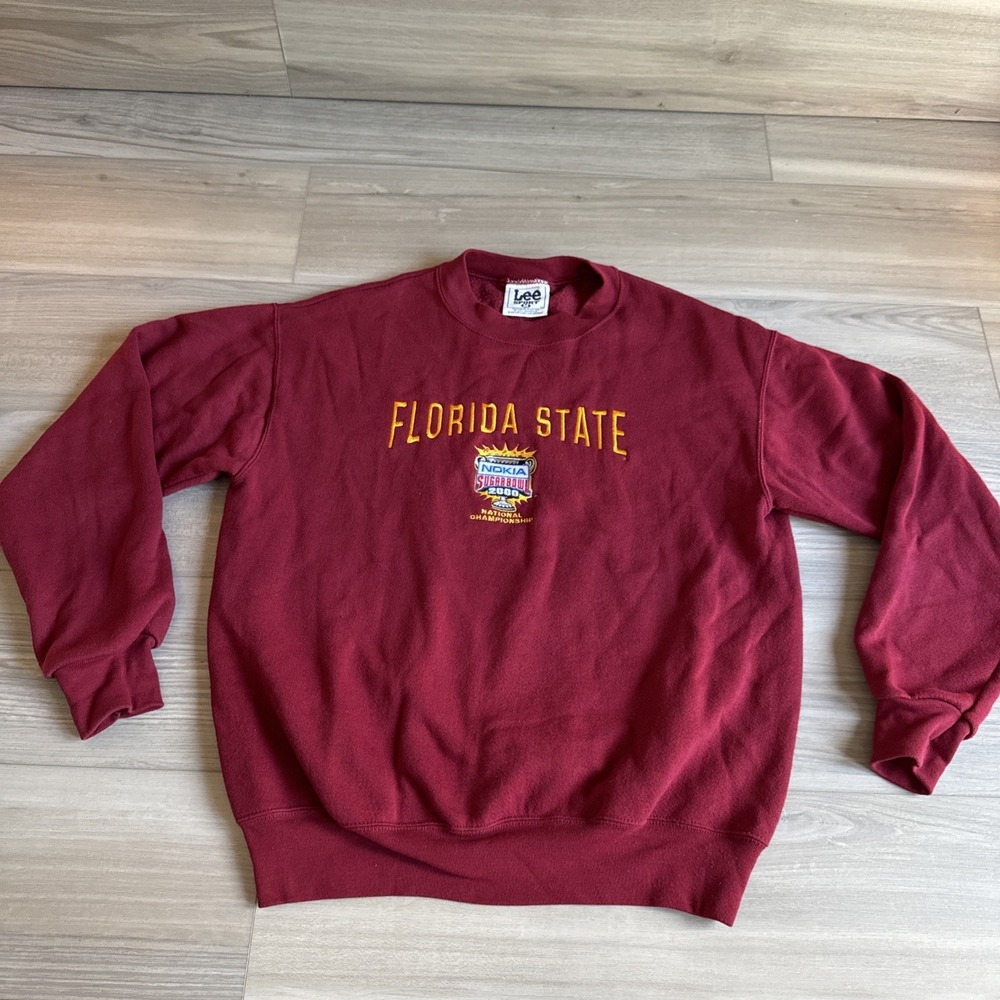 Vintage Lee FSU Florida State Seminoles Nokia Sugar Bowl 2000 Sweatshirt Size M
